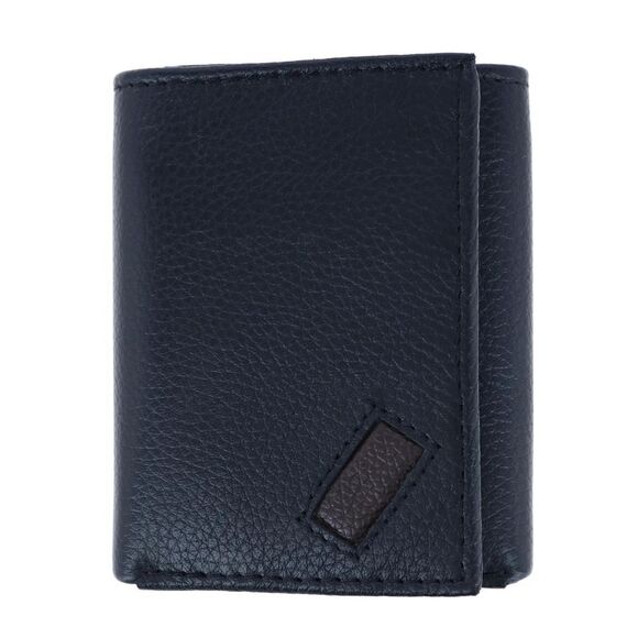 CTM Men's Leather Trifold Wallet - Picture 1 of 5